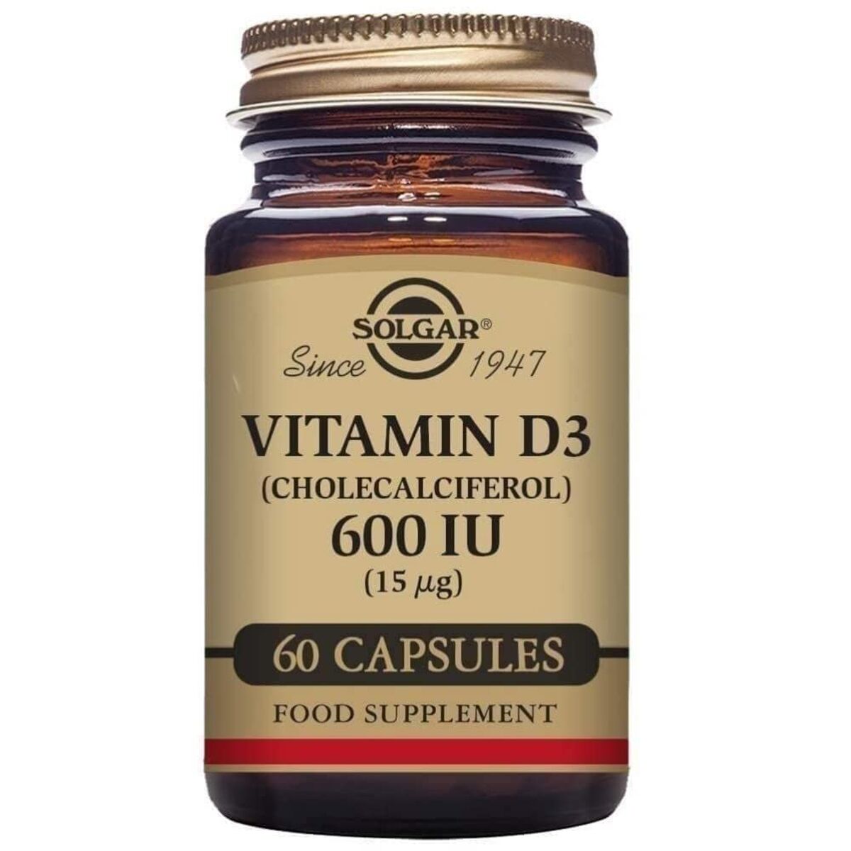Solgar Vitamin D3 (Cholecalciferol) 600 iu 60 Capsules