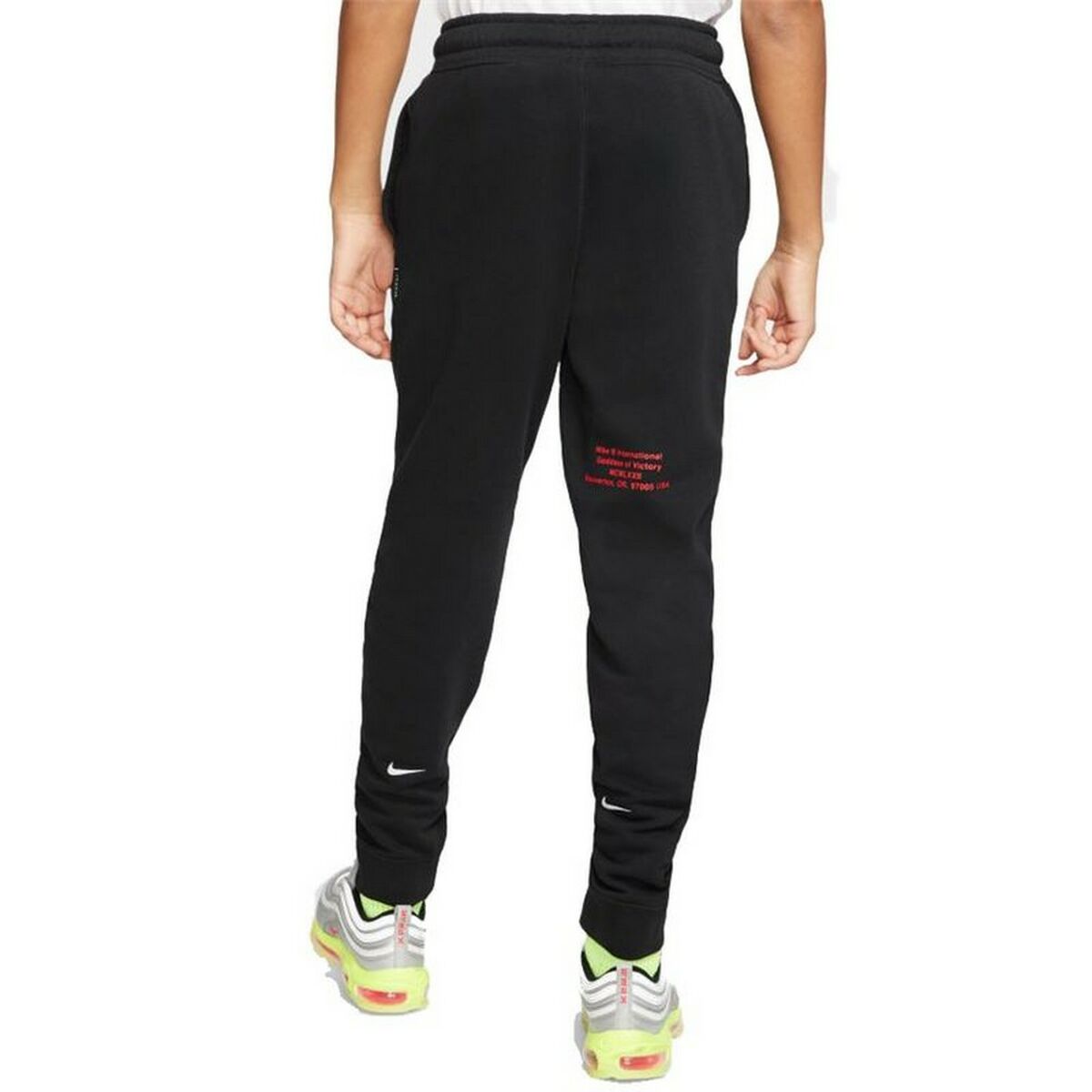 Nike Swoosh Kids' Track Pants - Black - S6432119 - product view 18