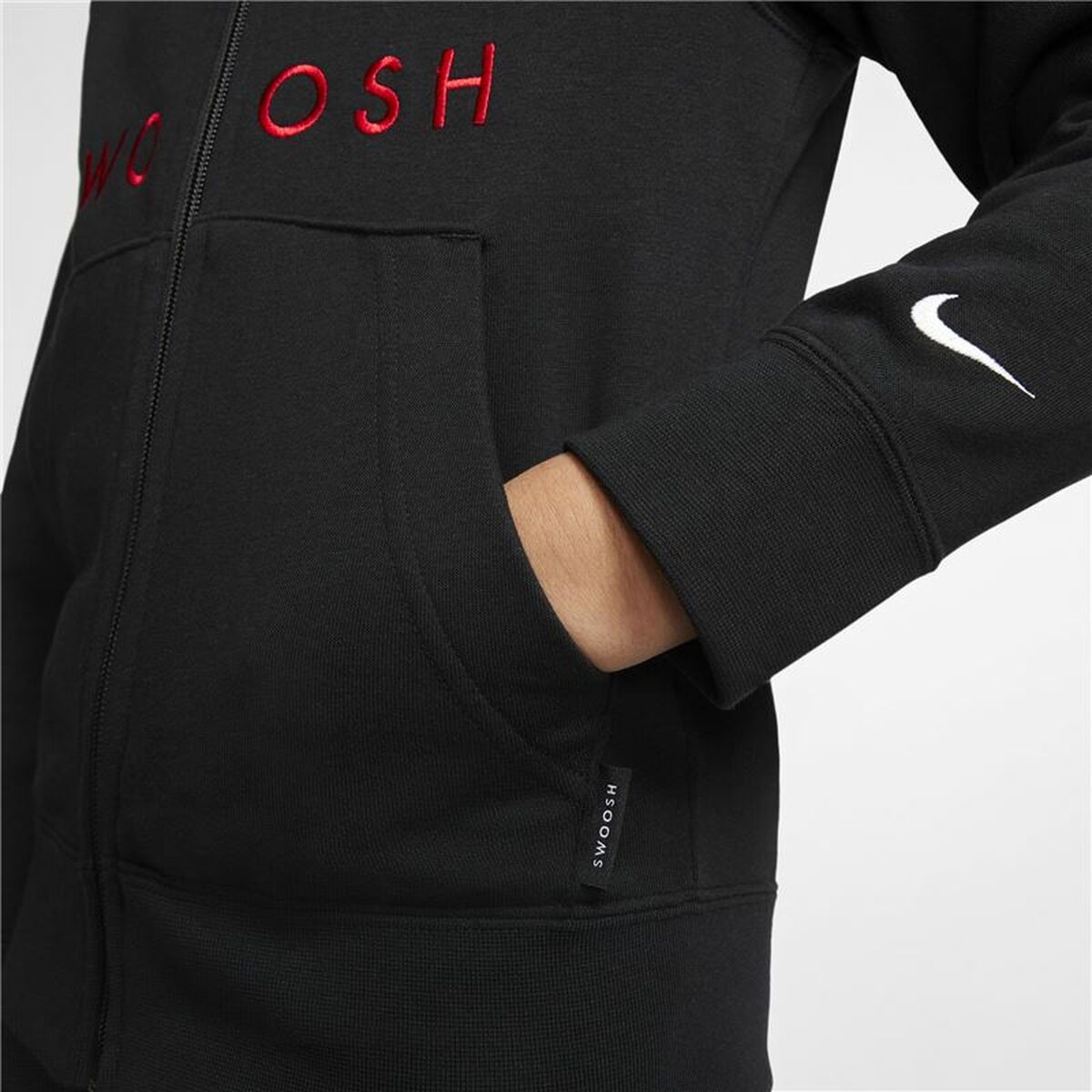 Nike Swoosh Kids' Jacket - Black - product view 7