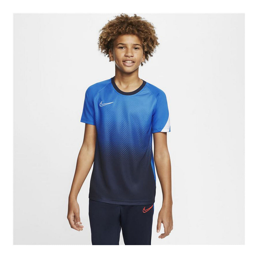 Nike Short Sleeved Football Shirt Dri-FIT Academy Kids' Shirt - Blue - product view 15