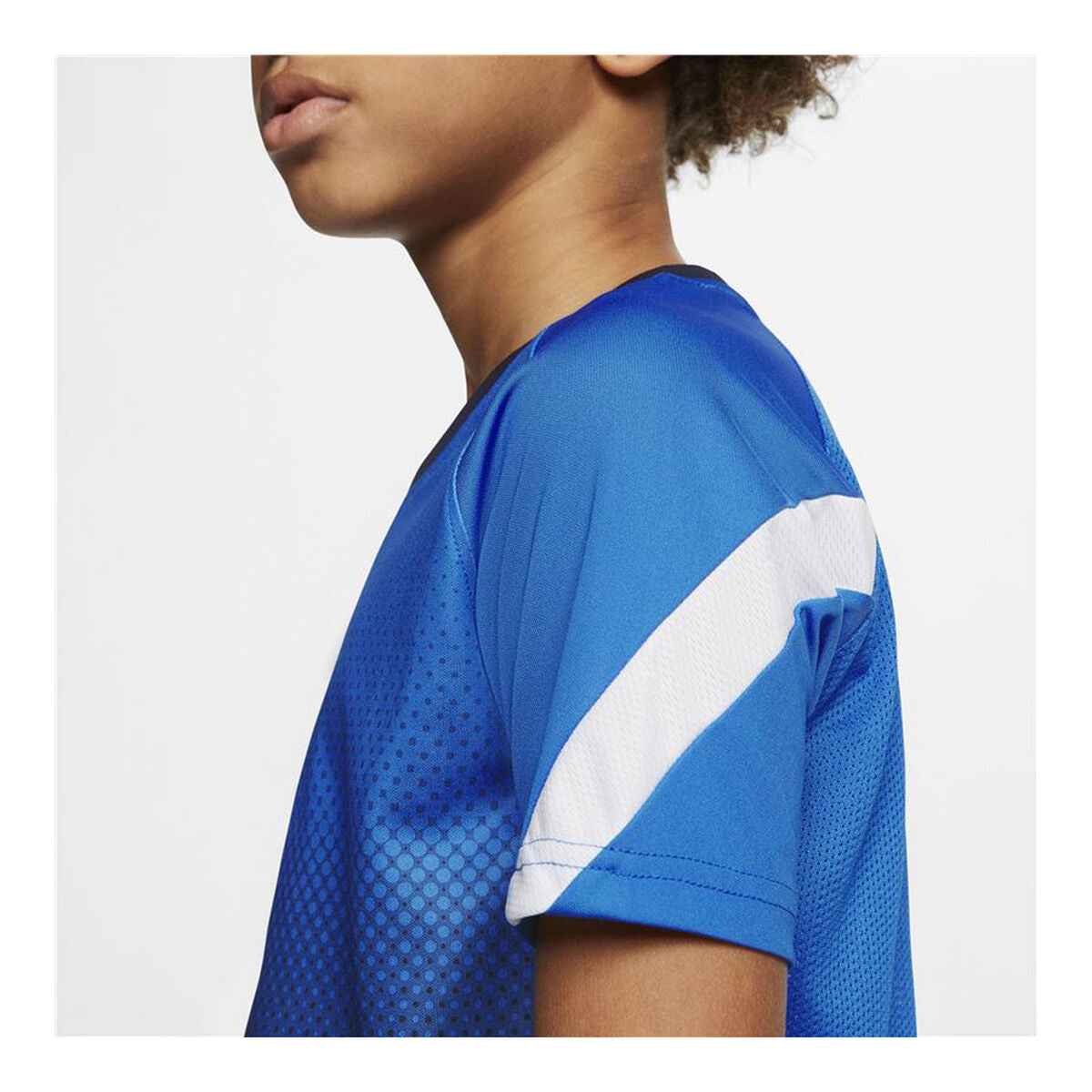 Nike Short Sleeved Football Shirt Dri-FIT Academy Kids' Shirt - Blue - product view 9