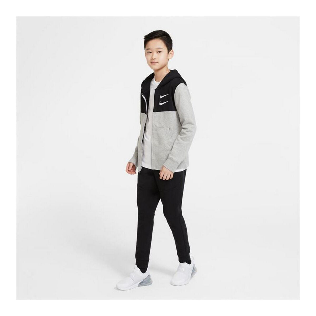 Nike Swoosh Kids' Jacket - Dark grey - product view 9