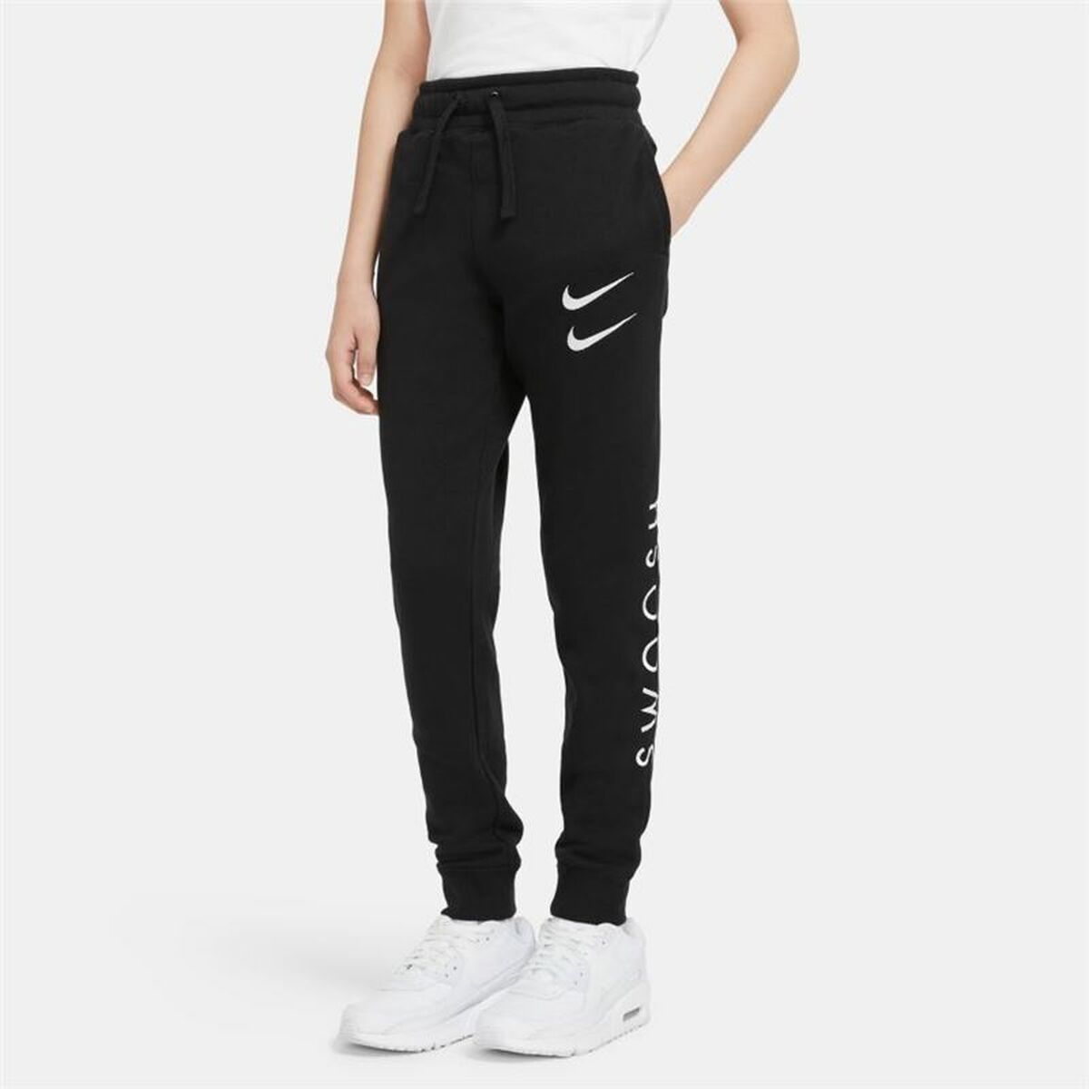 Nike Swoosh Kids' Shorts - Black - product view 30
