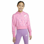 Nike Hooded Print Kids' Sweatshirt - Pink - product view 2