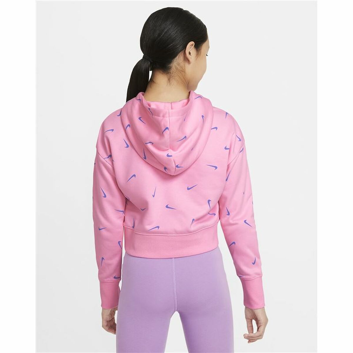 Nike Hooded Print Kids' Sweatshirt - Pink - product view 20