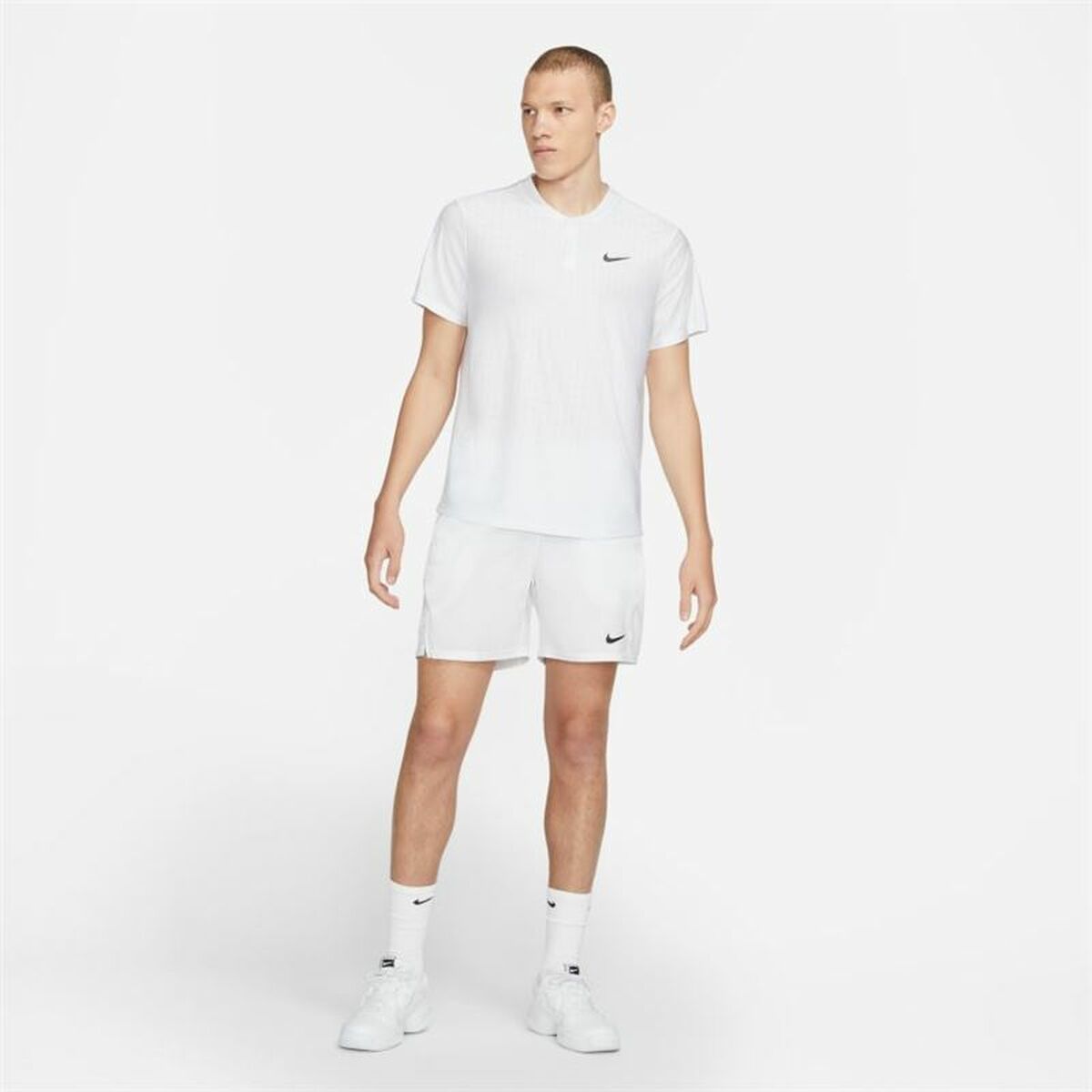 Nike Short Sleeve Court Dri-FIT Advantage Men's Polo Shirt - White - product view 12