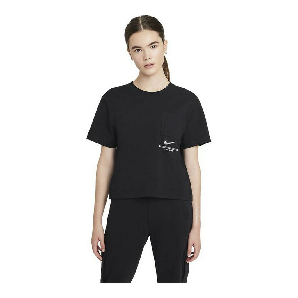Nike Sportswear Swoosh Women's T-Shirt - Black - product view 2