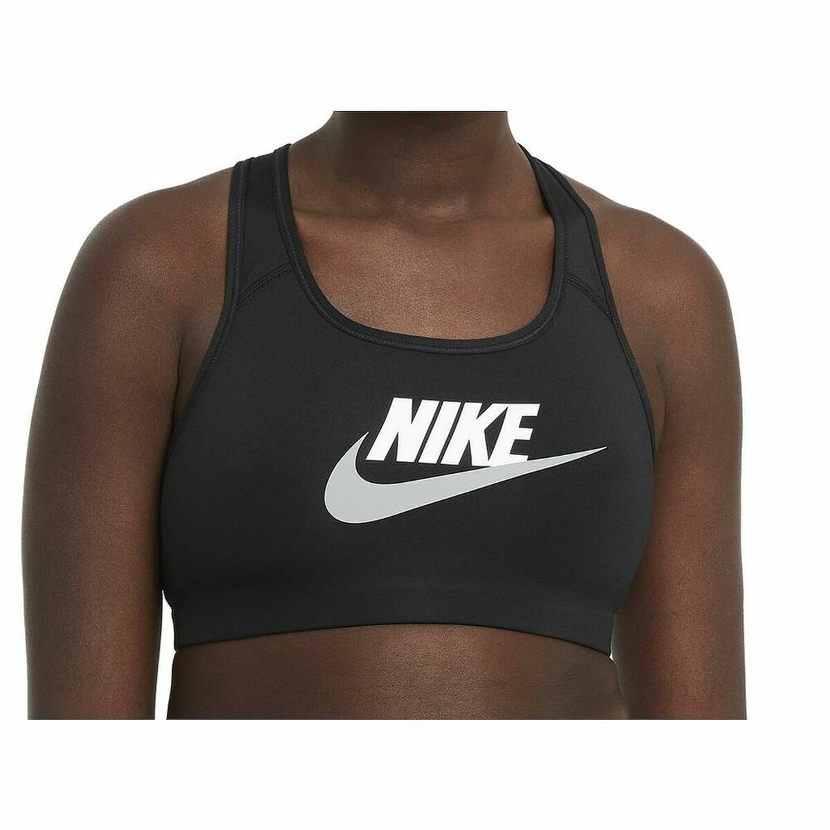 Nike Sports Bra SWSH CB Futura GX DM0579 Women's Sports Bra - Black - product view 2