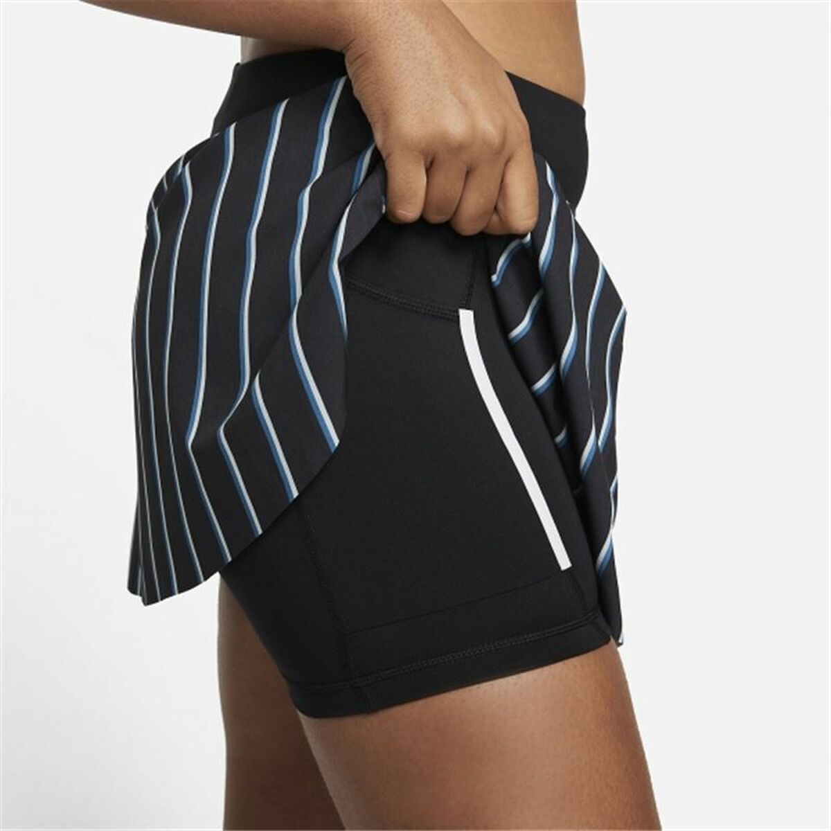 Nike Tennis Skirt Club Stripes Women's Skirt - Black - product view 3