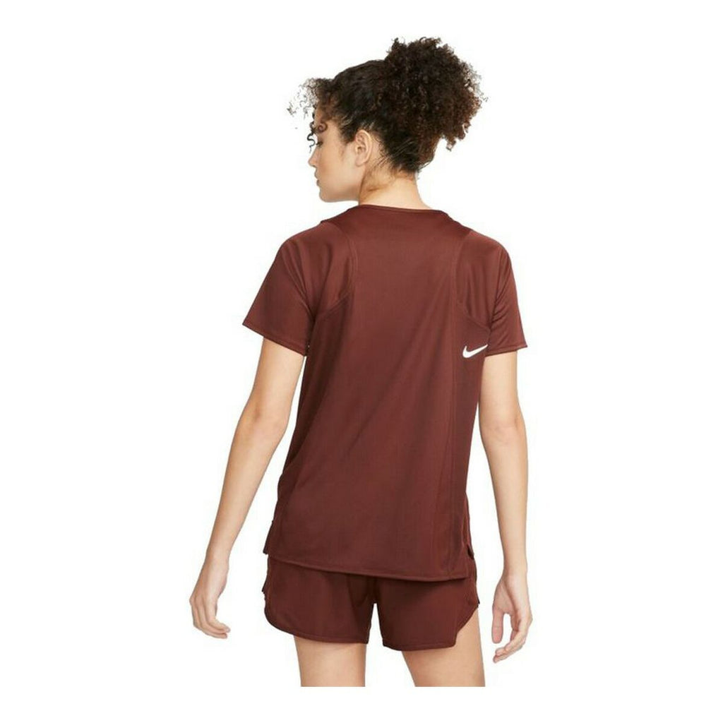 Nike Short-sleeve Sports Dri-FIT Race W Women's T-Shirt - Brown - product view 8