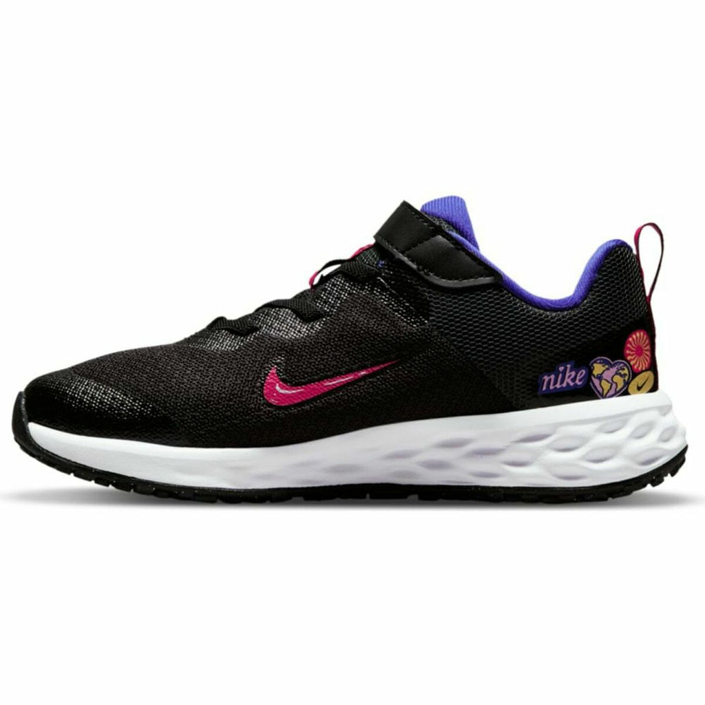 Nike DD1103 013 Revolution 6 Kids' Trainers - Black - product view 6