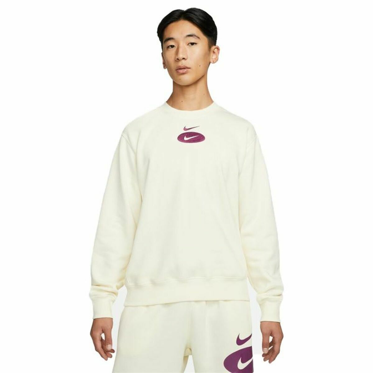 Nike Without Hood Swoosh League Men's Sweatshirt - White
