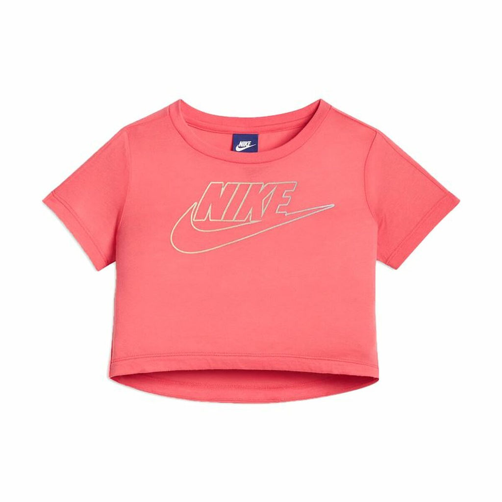 Nike Youth Logo Kids' T-Shirt - Coral