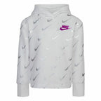 Nike Printed Fleeced Kids' Sweatshirt - White