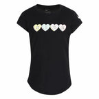 Nike Sweet Hearts Kids' T-Shirt - Black - product view 3