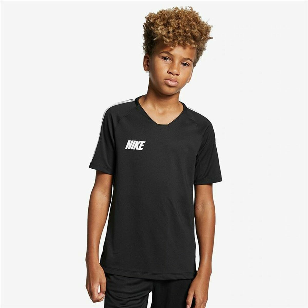 Nike Breathe Dri-FIT Squad Kids' T-Shirt - Black - product view 3
