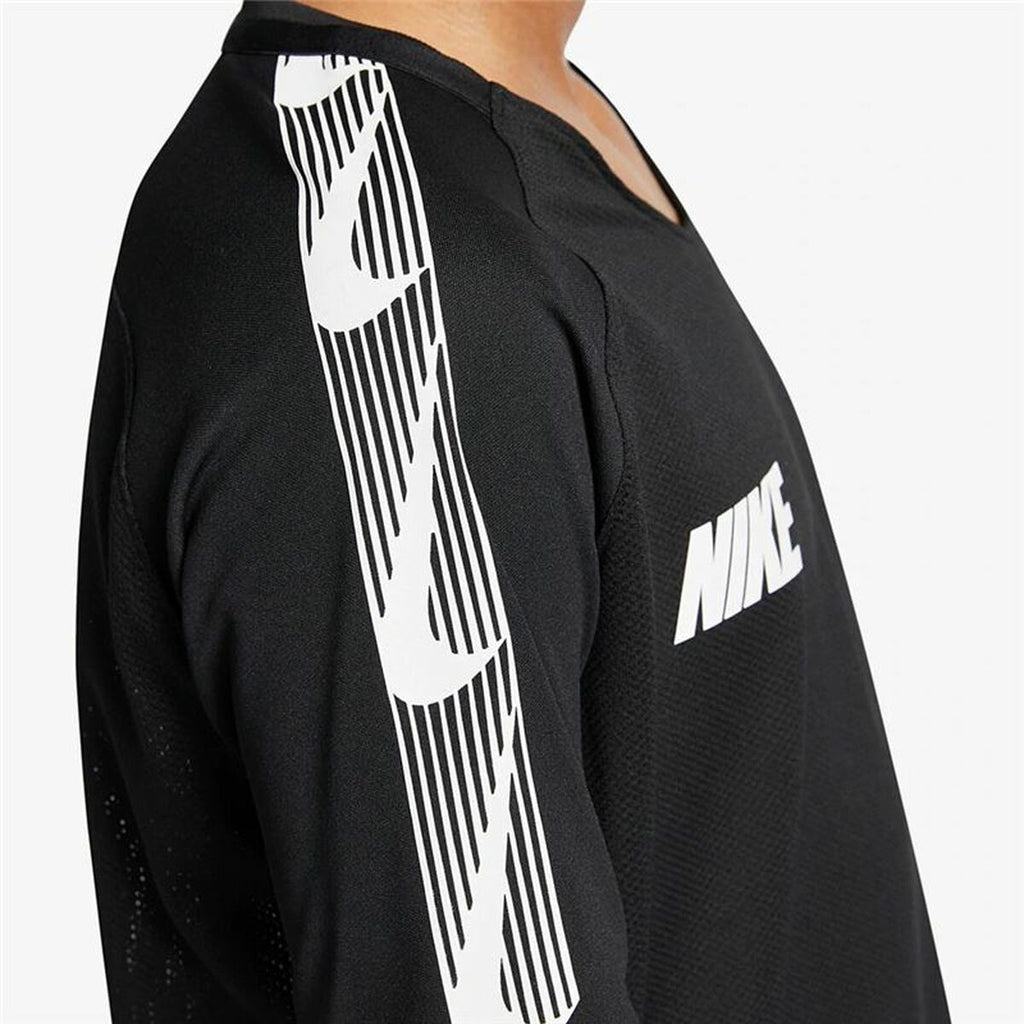 Nike Breathe Dri-FIT Squad Kids' T-Shirt - Black - product view 10