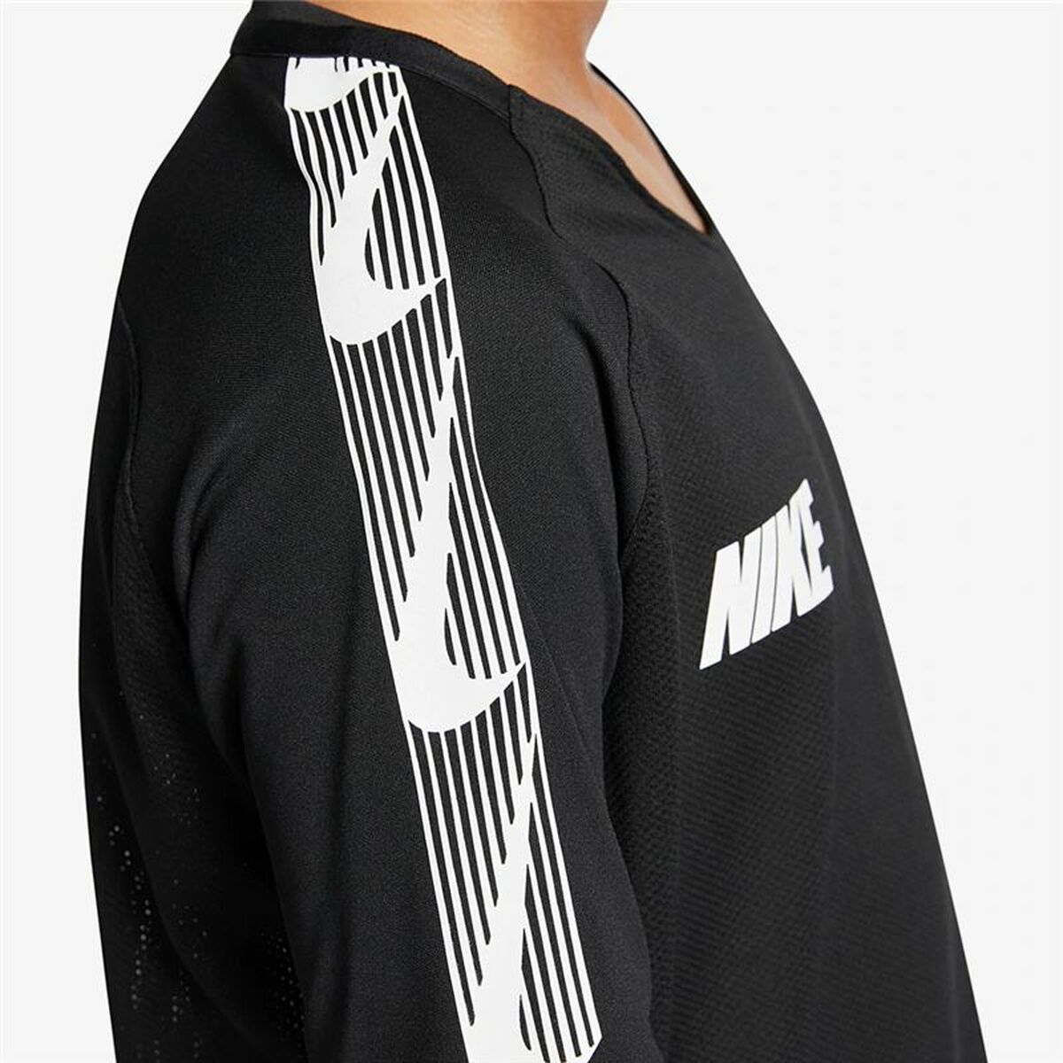 Nike Breathe Dri-FIT Squad Kids' T-Shirt - Black - product view 12