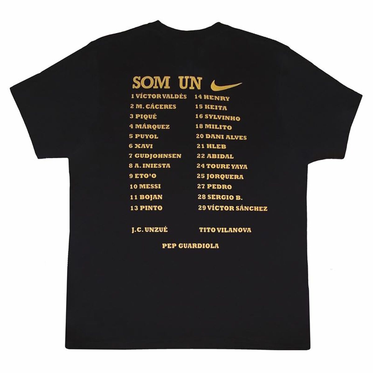 Nike Short-sleeved Football Shirt Barça Triplete Men's Shirt - Black - product view 7