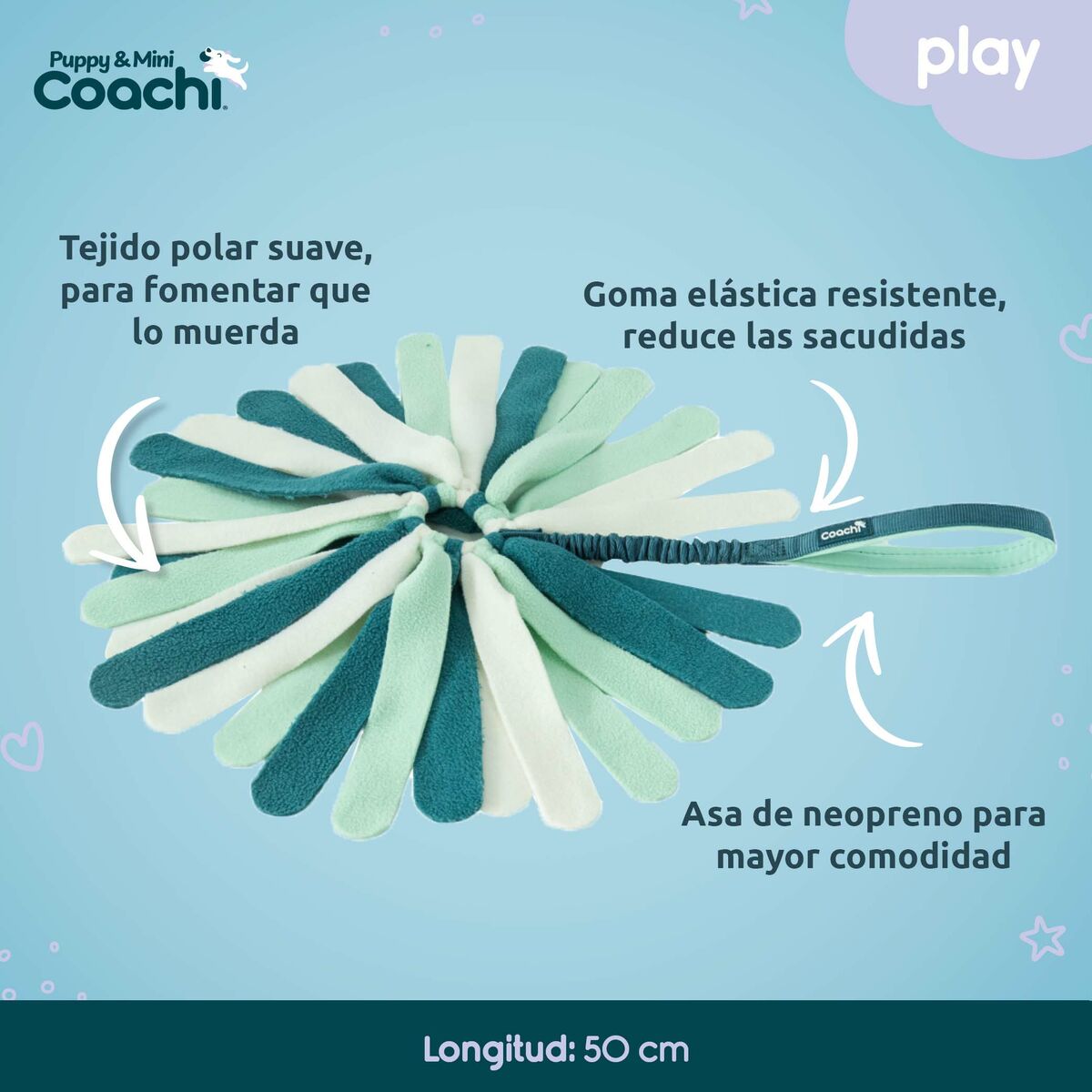 Coachi Hundespielzeug PUPPY & MINI TUGGI SPIDER Grün