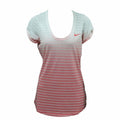 Nike SS Dip Dye Burnout White Women's T-Shirt - Red