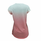 Nike SS Dip Dye Burnout White Women's T-Shirt - Red - product view 10