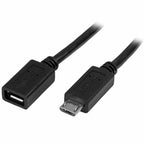 Startech Kabel Micro USB USBUBEXT50CM Schwarz