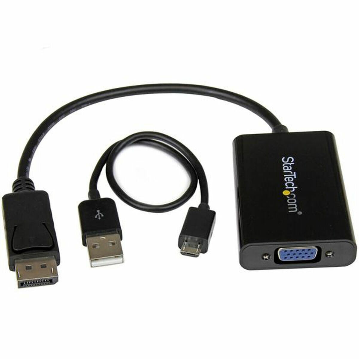 DisplayPort to SVGA adapter Startech DP2VGAA Schwarz – Produktbild 1