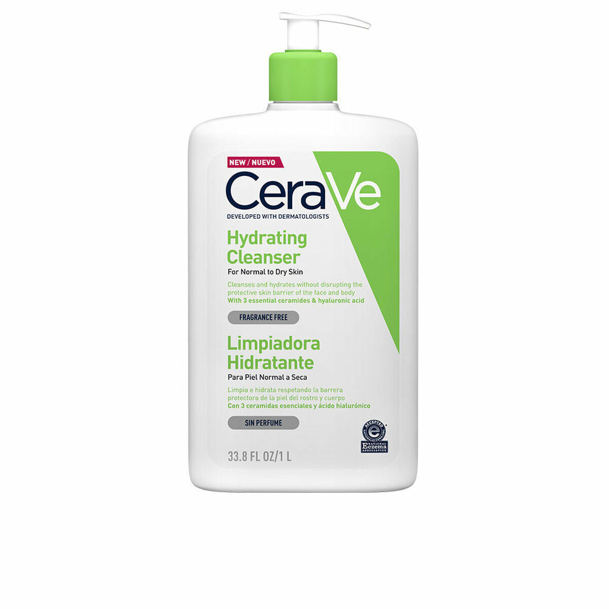 Gesichtsreinigungsgel CeraVe Hydrating Cleanser 1 L – Produktbild 1