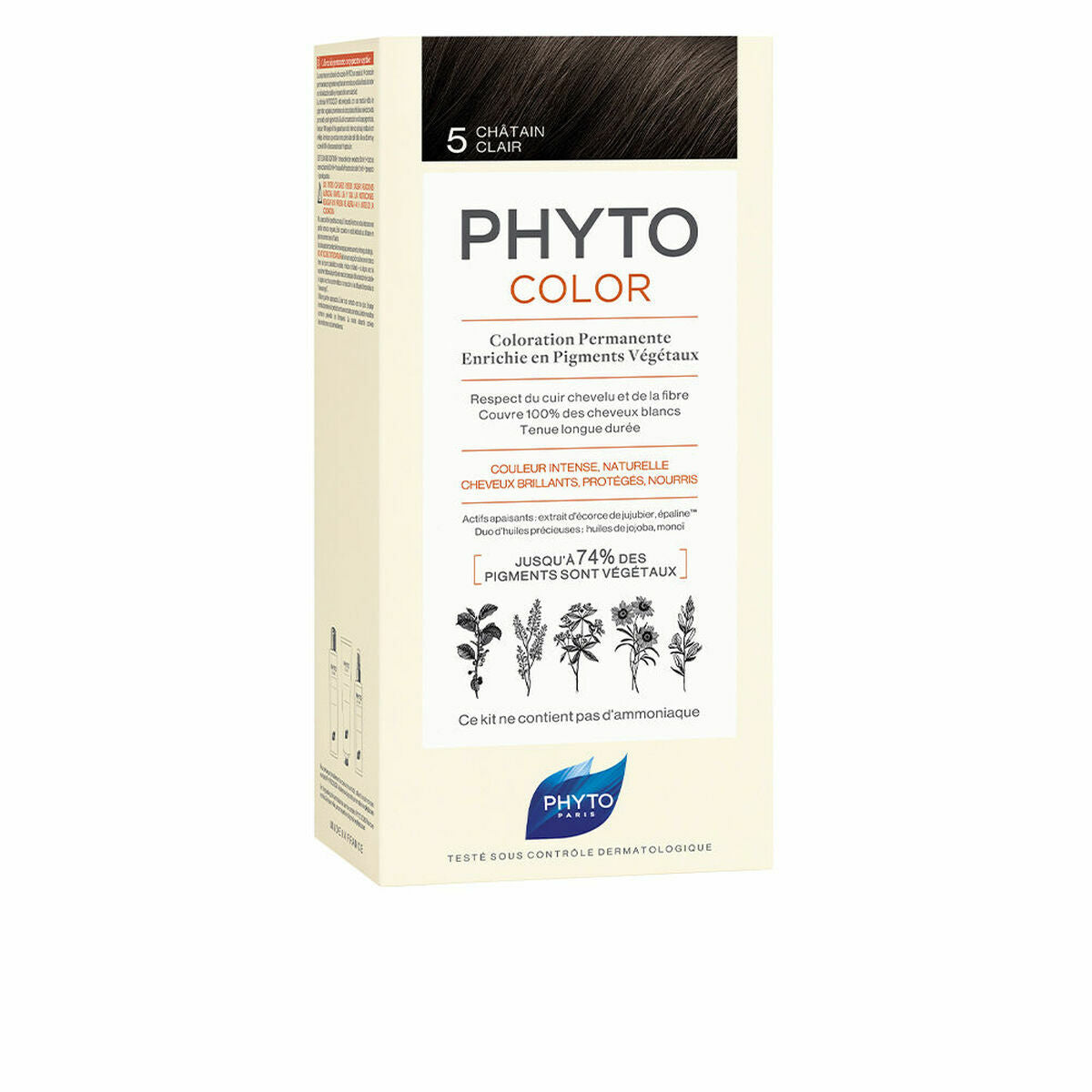 Permanent Colour Phyto Paris Phytocolor 5-castaño claro Nº 5-Castano Claro – Produktbild 1