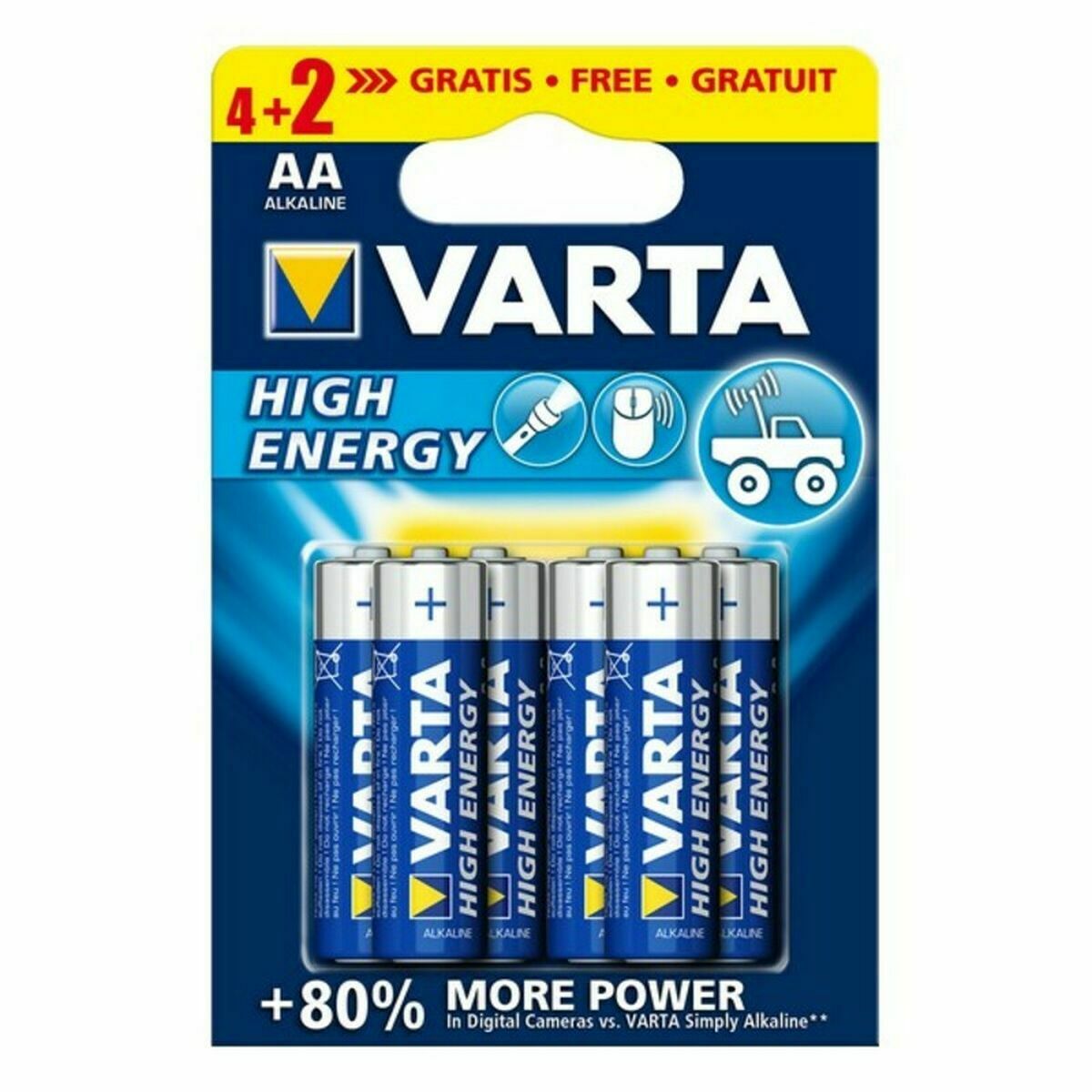 Varta Alkaline Batteries 4906121436 1,5 V 1.55 V AA