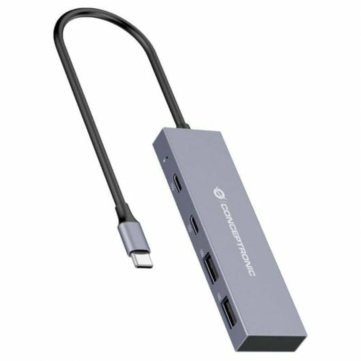 USB Hub Conceptronic HUBBIES13G Grau (1 Stück) – Produktbild 1