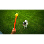 Hunter Ball Launcher für Hunde Gelb Orange Gummi Ball