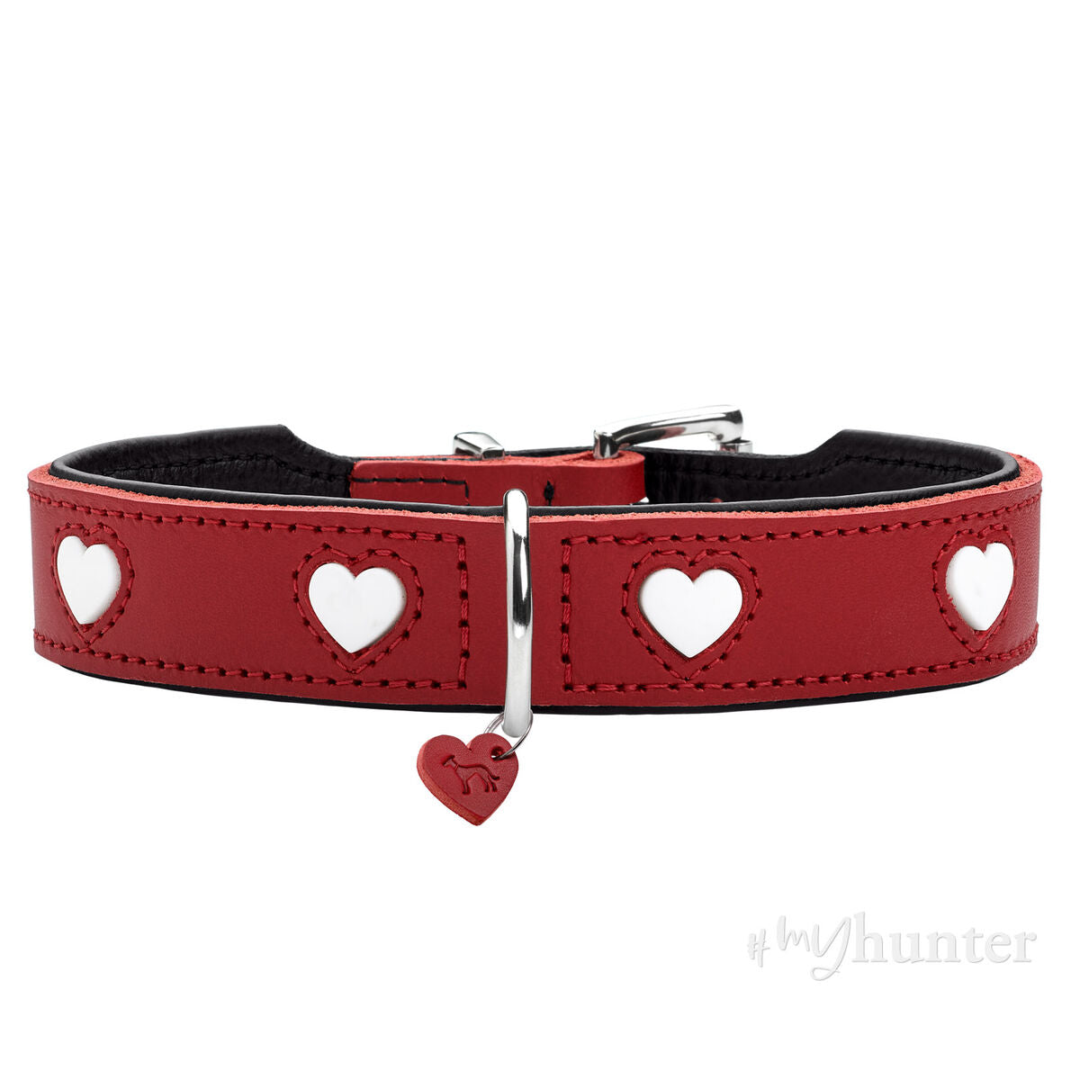 Hund collar Hunter Love Rot XS 24-28 cm