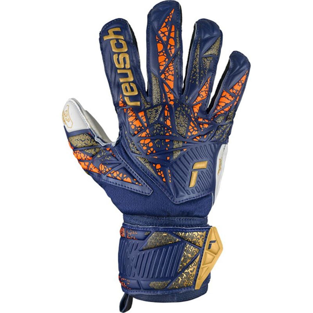 Reusch Goalkeeper Gloves Attrakt Grip Dunkelblau Erwachsene – 8,5