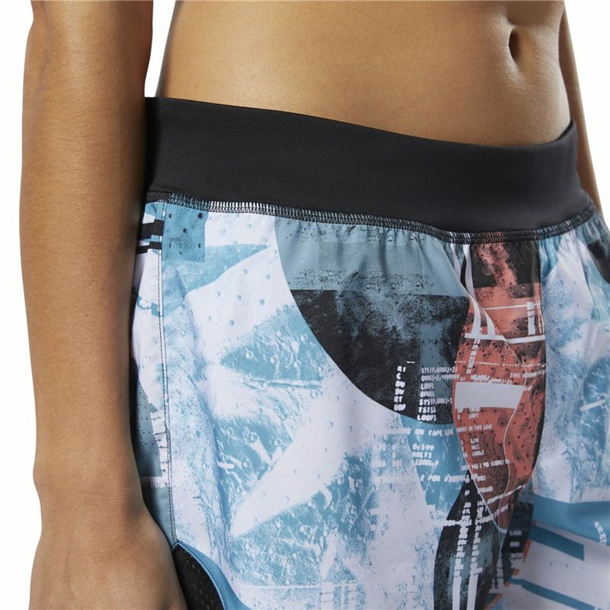 Reebok Sportshorts für Damen Wor Moonshift Sky Blau