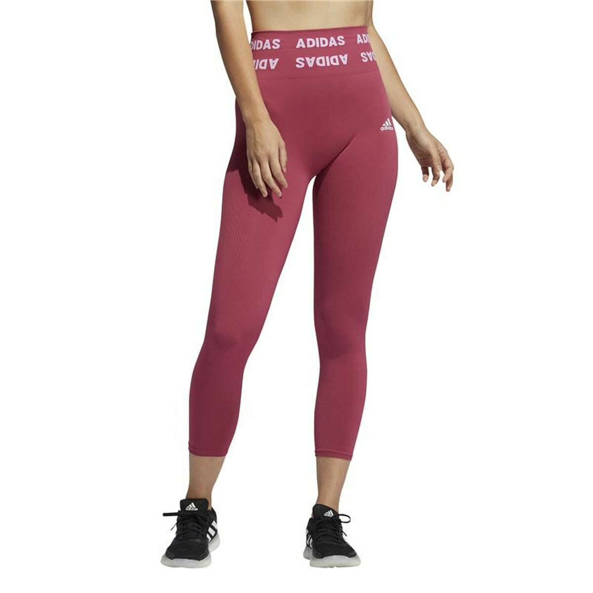 Adidas Aeroknit High-rise Women's Leggings - Red - product view 19