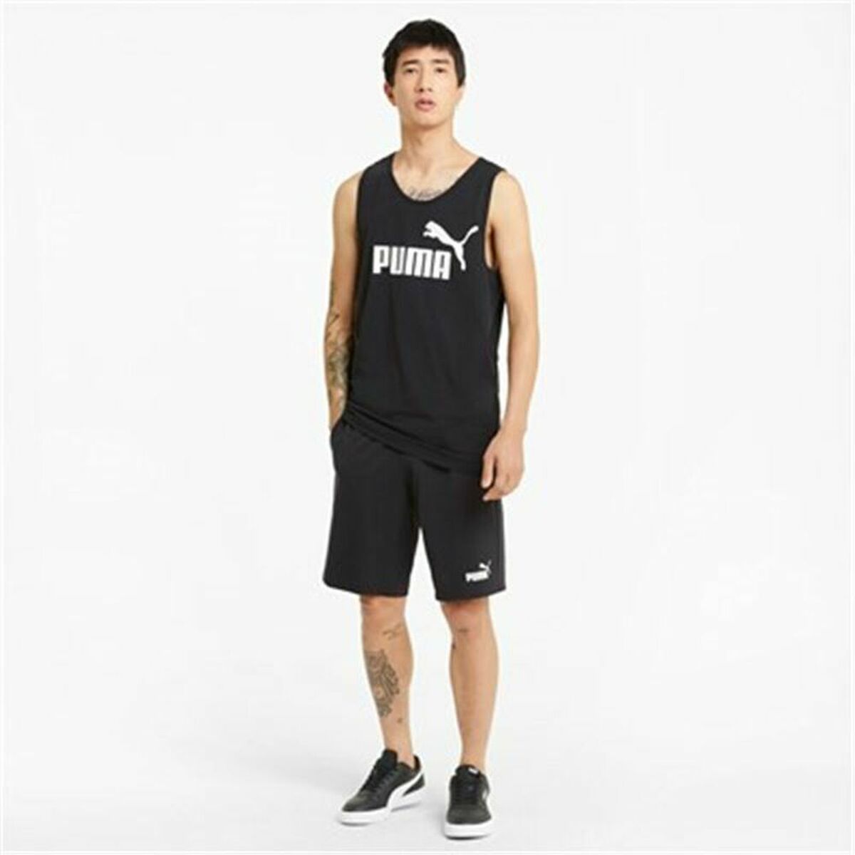 Puma Essentials Men's Shorts - Black - product view 7