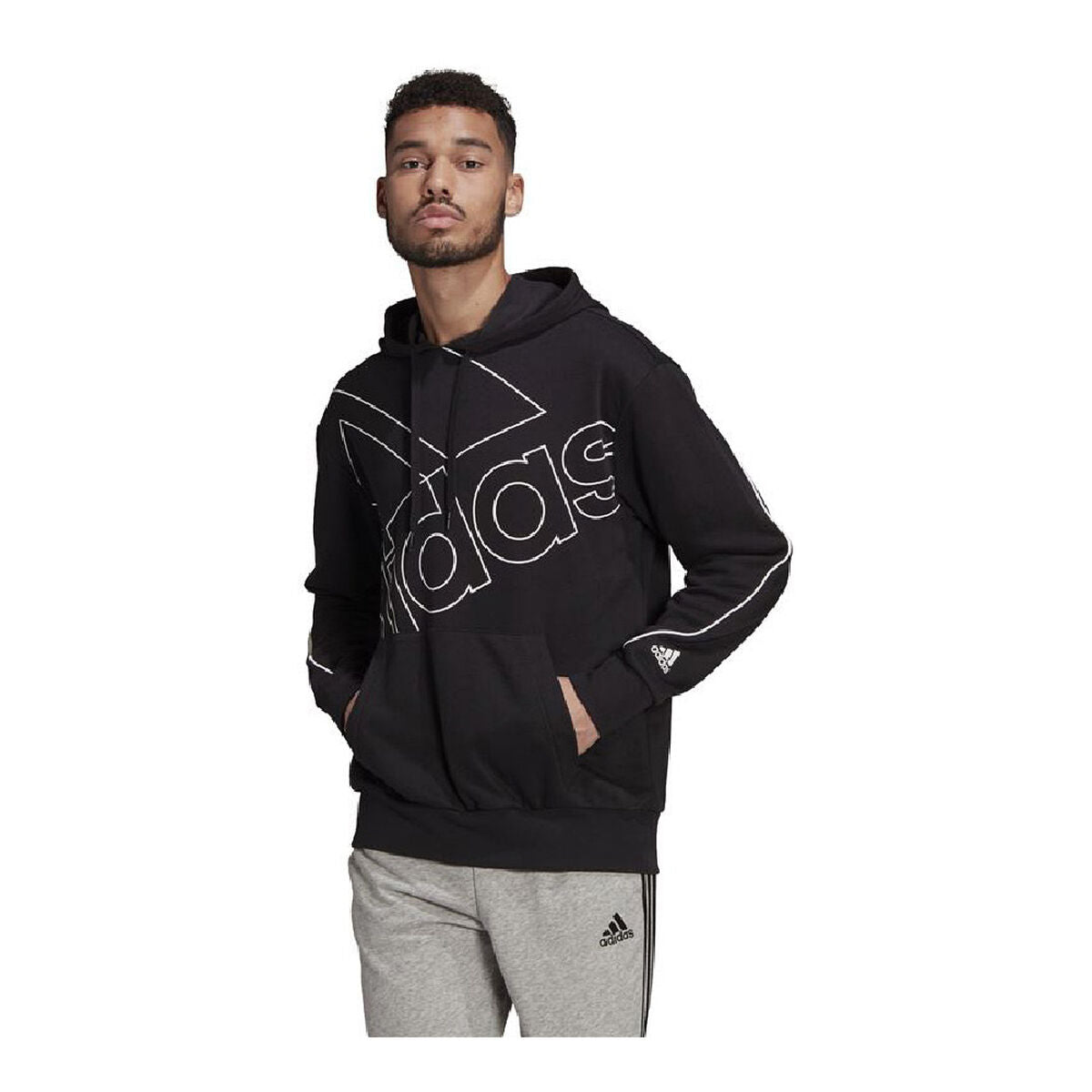 Adidas Giant Men's Hoodie - Black - product view 7