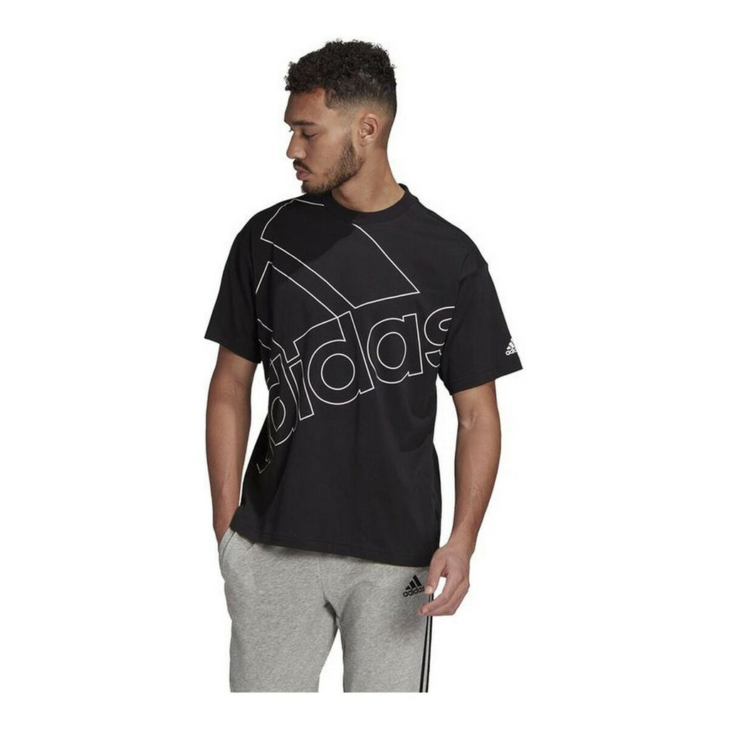 Adidas Giant Logo Men's T-Shirt - Black - product view 6