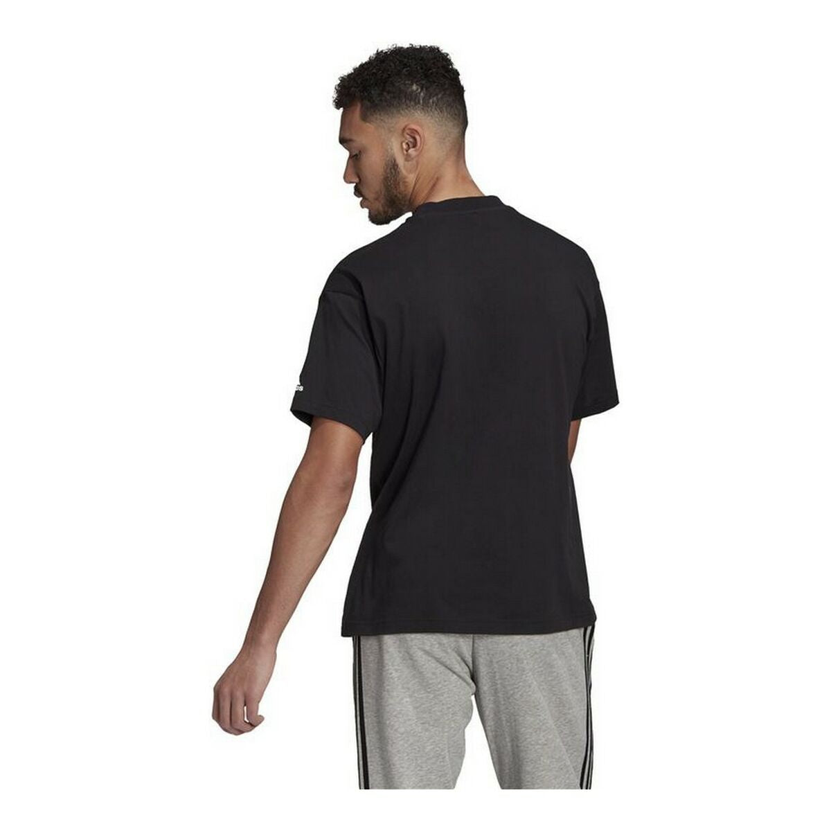 Adidas Giant Logo Men's T-Shirt - Black - product view 10