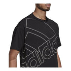 Adidas Giant Logo Men's T-Shirt - Black - product view 9