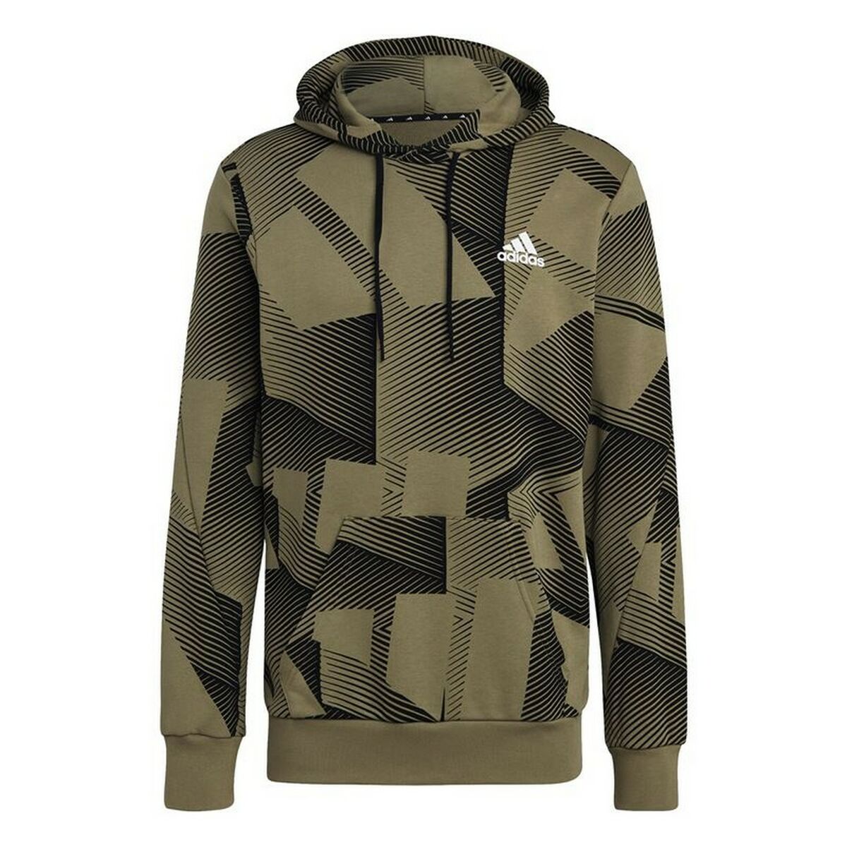 Adidas Graphic M Men's Hoodie - Khaki