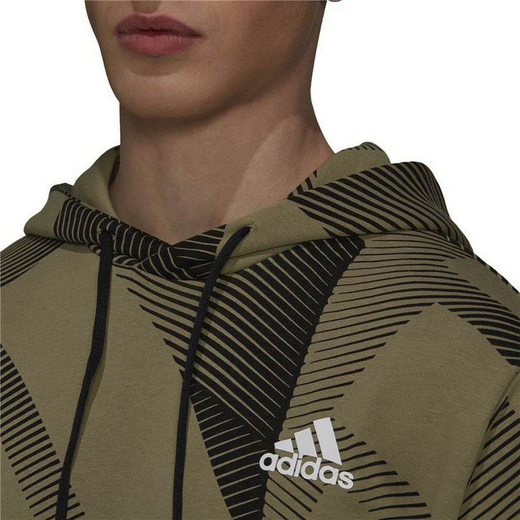 Adidas Graphic M Men's Hoodie - Khaki - product view 4
