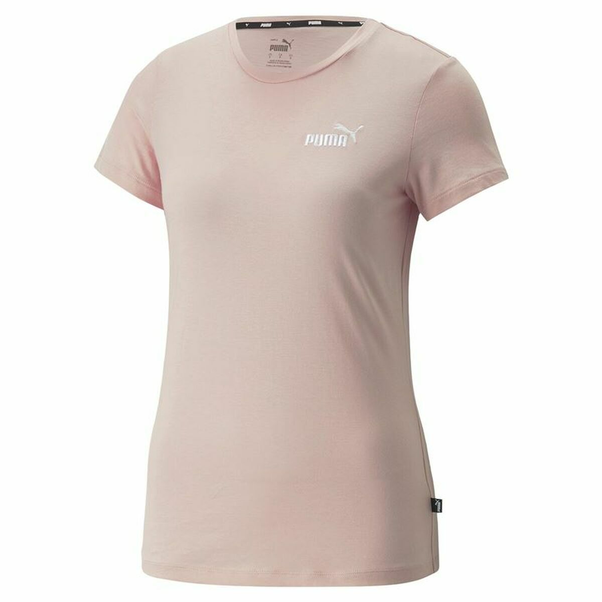 Puma Damen-Kurzarm-T-Shirt Essentials+ Embroidery – XS