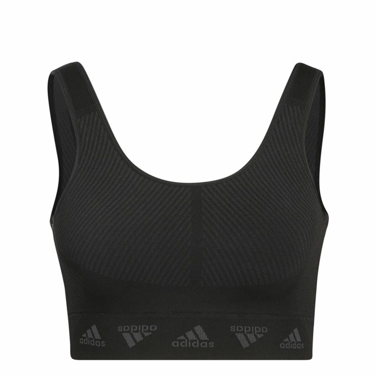 Adidas Sports Bra Aeroknit Women's Sports Bra - Black