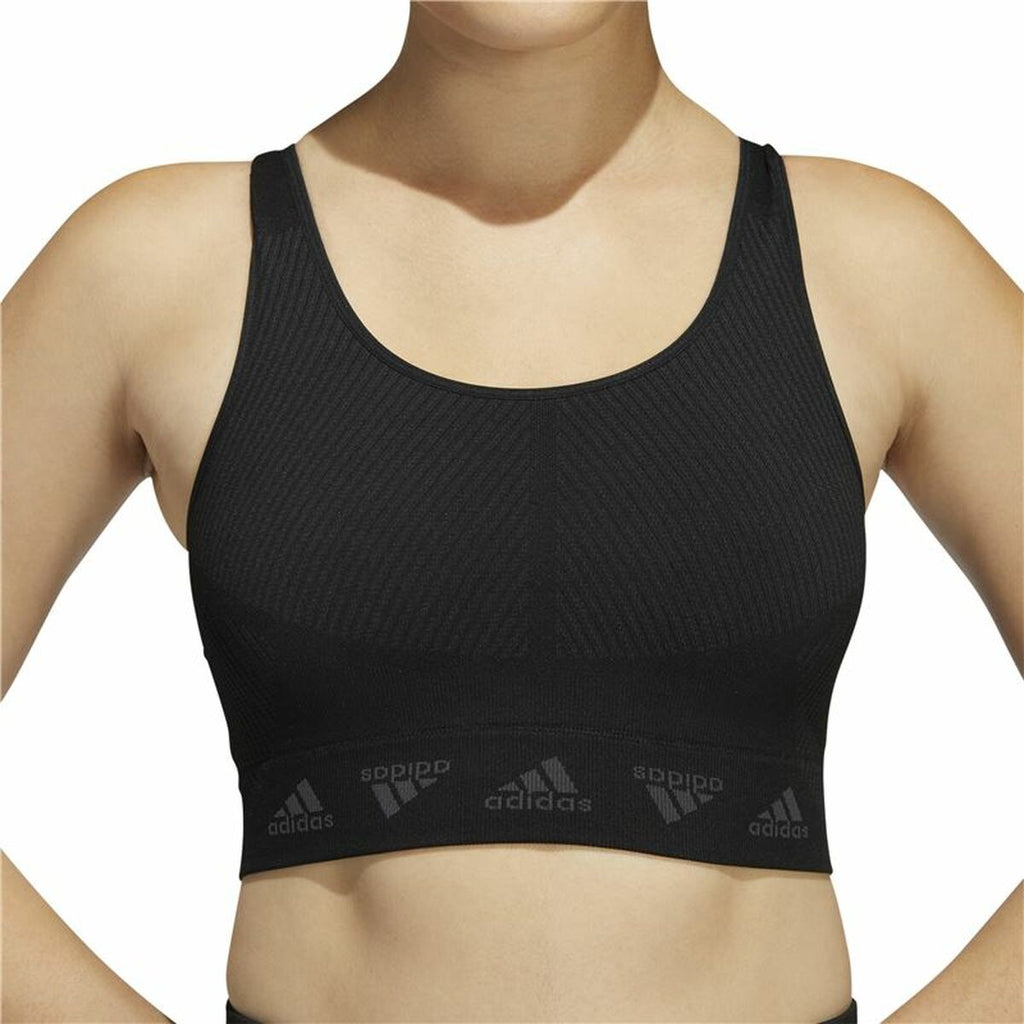 Adidas Sports Bra Aeroknit Women's Sports Bra - Black - product view 5