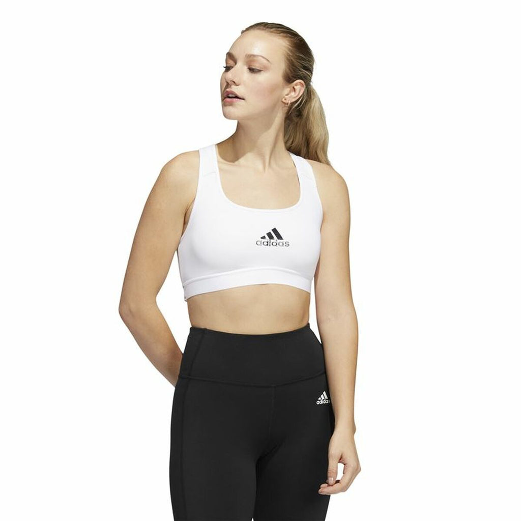 Adidas Sports Bra Powerreact Training Women's Sports Bra - White - product view 6