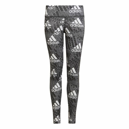 Adidas Designed to Move Girls' Leggings - Black, Grey – product image 1