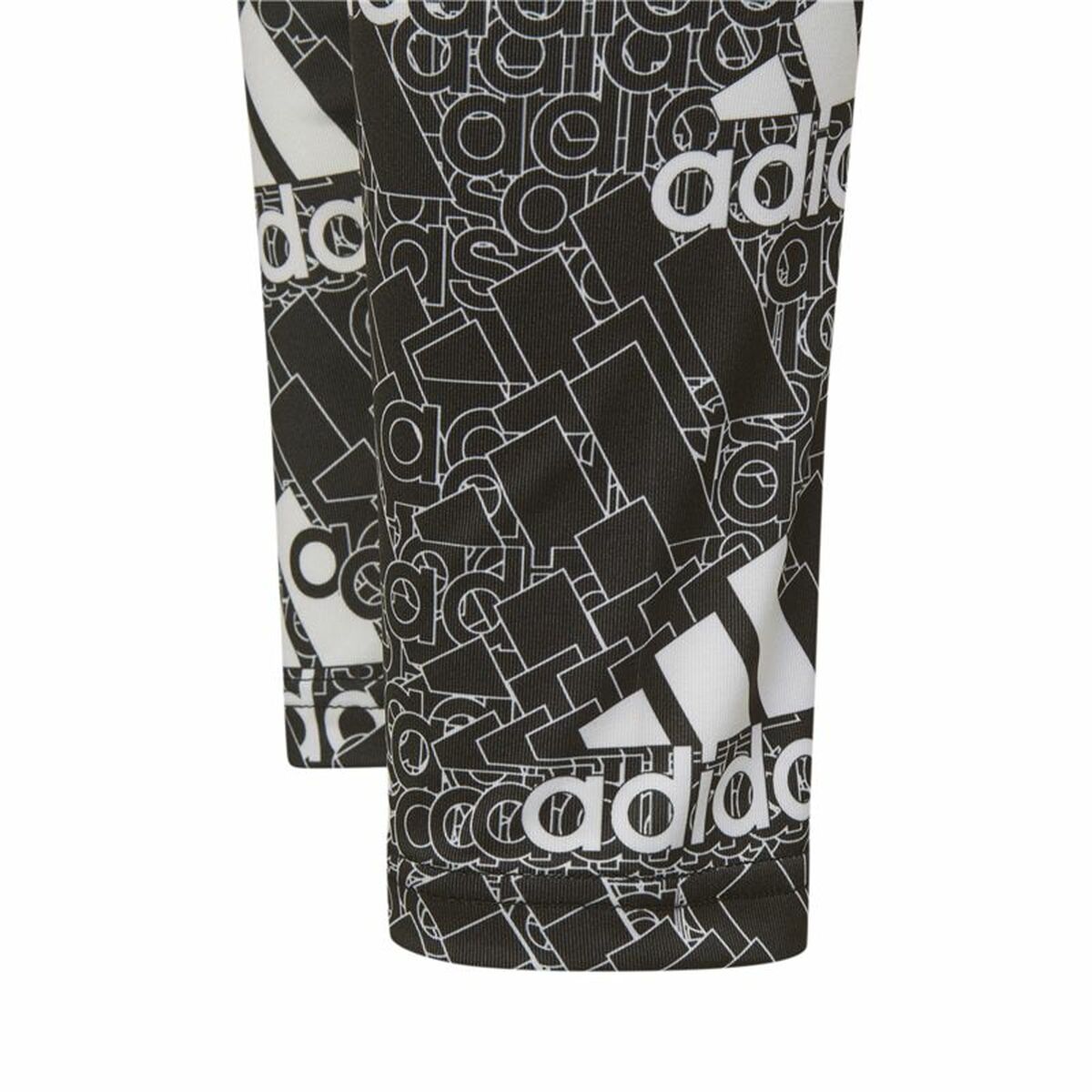 Adidas Designed To Move Grey Kids' Leggings - Black - product view 4
